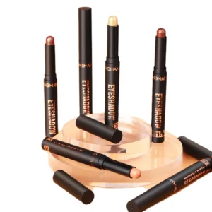 Langmanni Eyeshadow Stick Highlighter 2-in-1 Creamy Metallic High-Gloss Long Lasting
